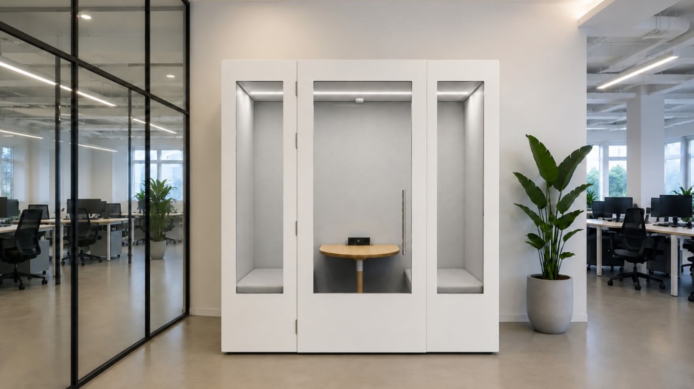 cabina acustica para dos personas