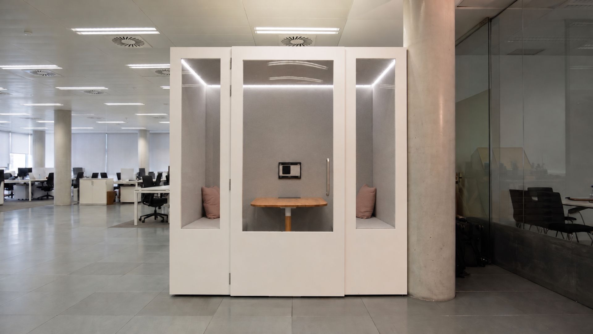 cabina para cuatro personas